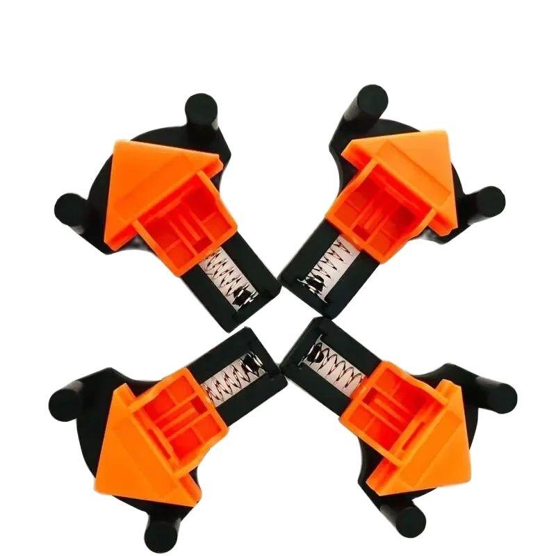 4 шт. 90° угловые струбцины для деревообработки, держатель для прямоугольной струбцины с регулируемыми ручными инструментами для проектов по деревообработке, фоторамки