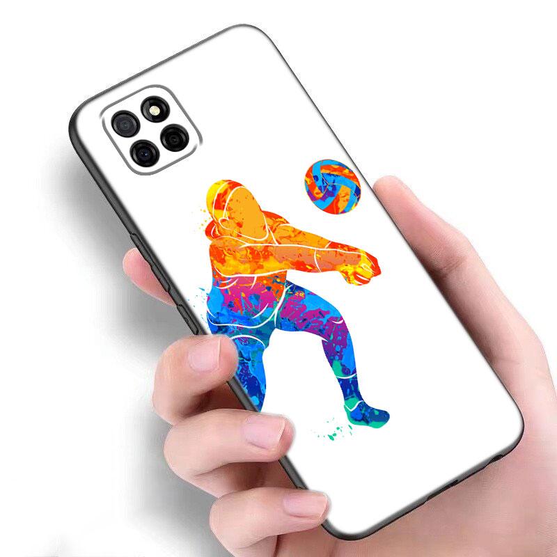 Чехол для телефона Волейбол Спортивная игра Для Samsung A13 A22 A24 A32 A23 A25 A34 A35 A52S A53 A54 A55 A73 A12 A14 A15 A31 A33 A50 A51A72