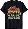 Vintage 2011 Official Teenager 13th Birthday Gifts 13 Yr Old T Shirt Men Women