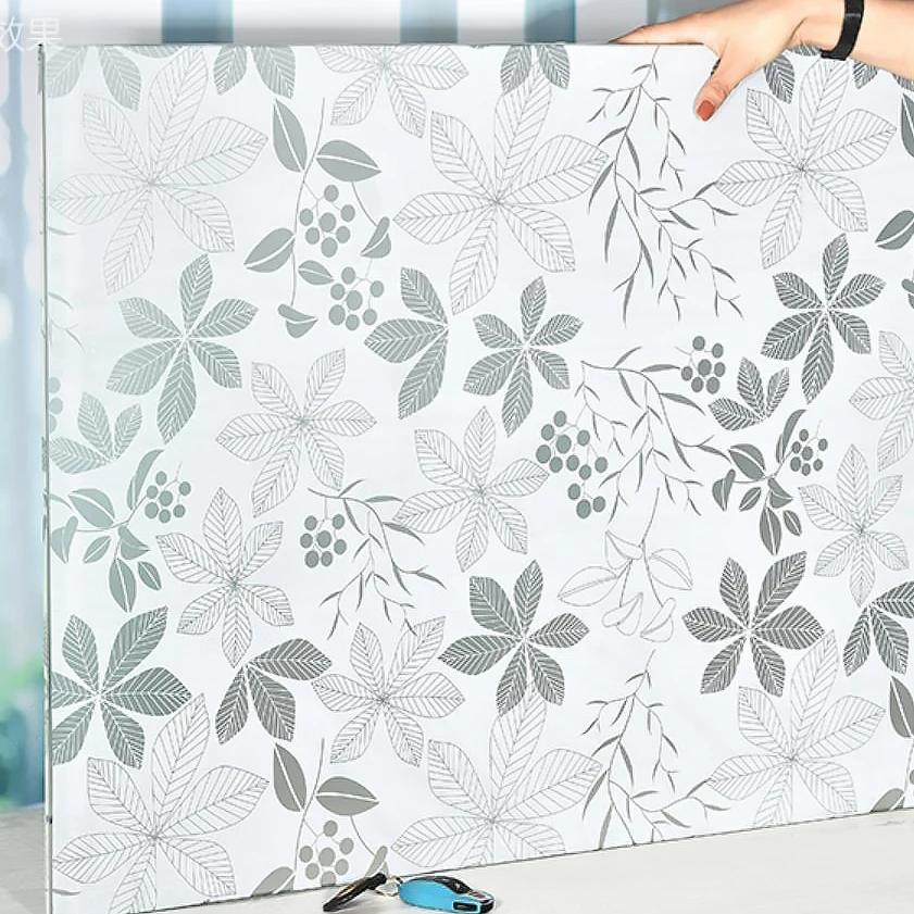 3D Self Adhesive Stained Glass Window Film Privacy Glass Vinyl Decorative Sunscreen Film Sun Protection Mirror Window Stickers