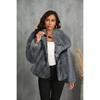 Fur Big Collar Synthetic Fur Coat Short Fashion Imitation Fox Fur Coat Fluffy Plush Women's Clothing