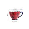Nordic Hand-painted Ceramic Breakfast Mug Creative Personality Trend Large Capacity Coffee Oatmeal Mug Milk Cup