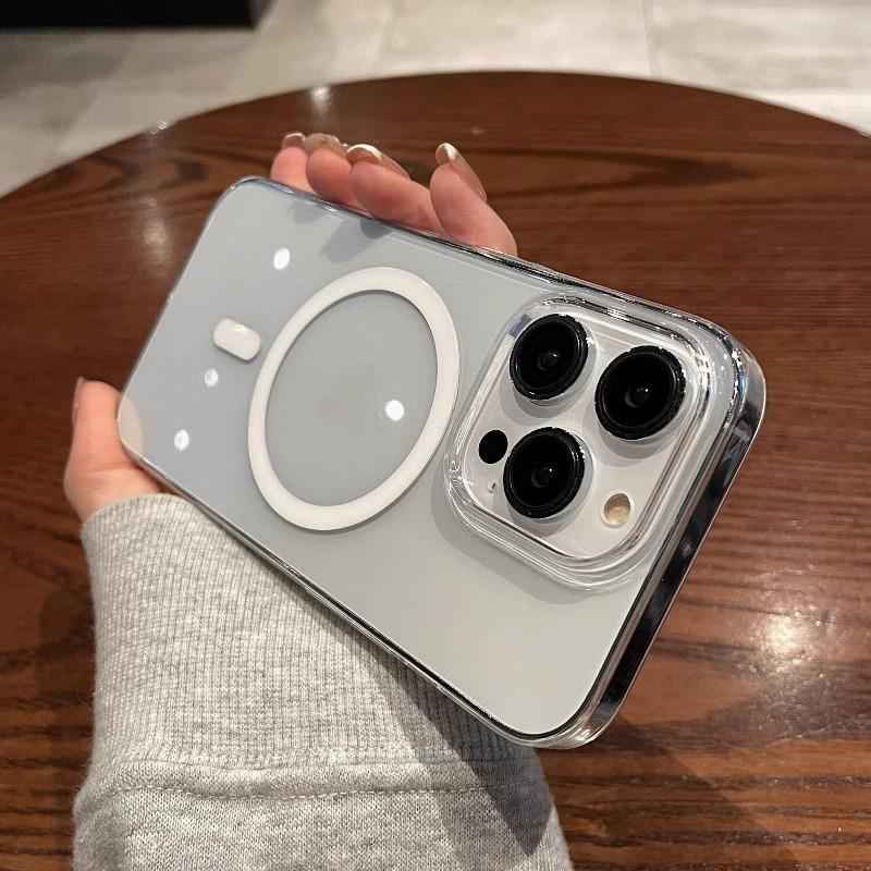 Подходит для Apple 16 Чехол для мобильного телефона Магнитный 14promax Акриловый 15 Прозрачный 13 Без пожелтения Iphone12