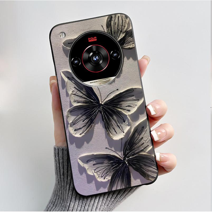 Печатный чехол для телефона для ZTE Nubia Focus 2 Ultra 5G Funda Capa Мягкий силиконовый черный корпус Чехол Милый Цветок Мультяшный корпус Coque