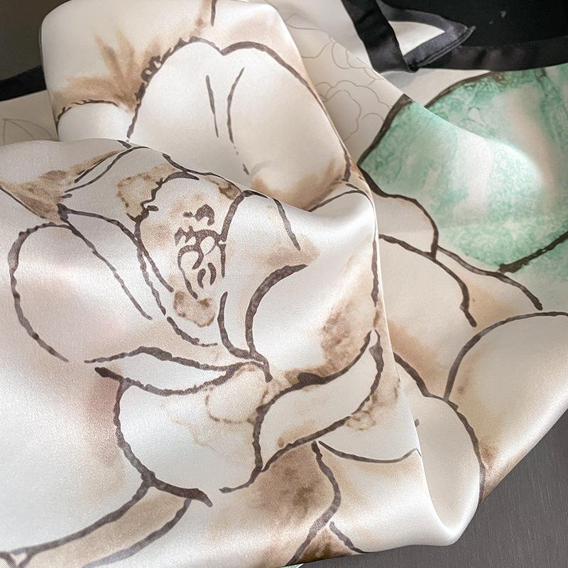 Meier Mulberry silk elegant women's scarf decorative scarf silk small square scarf shawl scarf