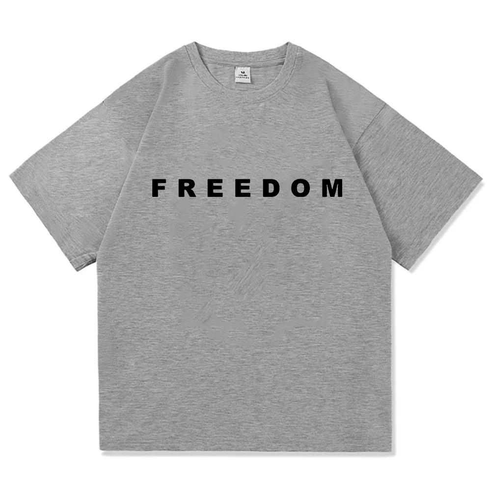 Freedom Charlie Kirk T-shirtLoose Casual Female/Male Tshirts Unisex Streetwear America American Fashion Women T Shirts