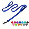 Reflective Double Handle Dog Leash for Medium & Large Dogs - Explosion-Proof Chain Rope