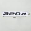 3D ABS Chrome Black Car Letters Logo 320d Sticker Rear Trunk Badge Emblem Decals For BMW 320d 330d E90 F30 G20 Accessories