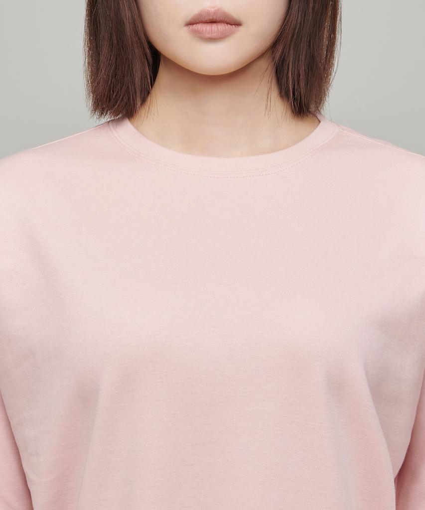 MUSINSA STANDARD WOMAN Women'S Relaxed Crew Neck Long Sleeve T-Shirt [Indian Pink]