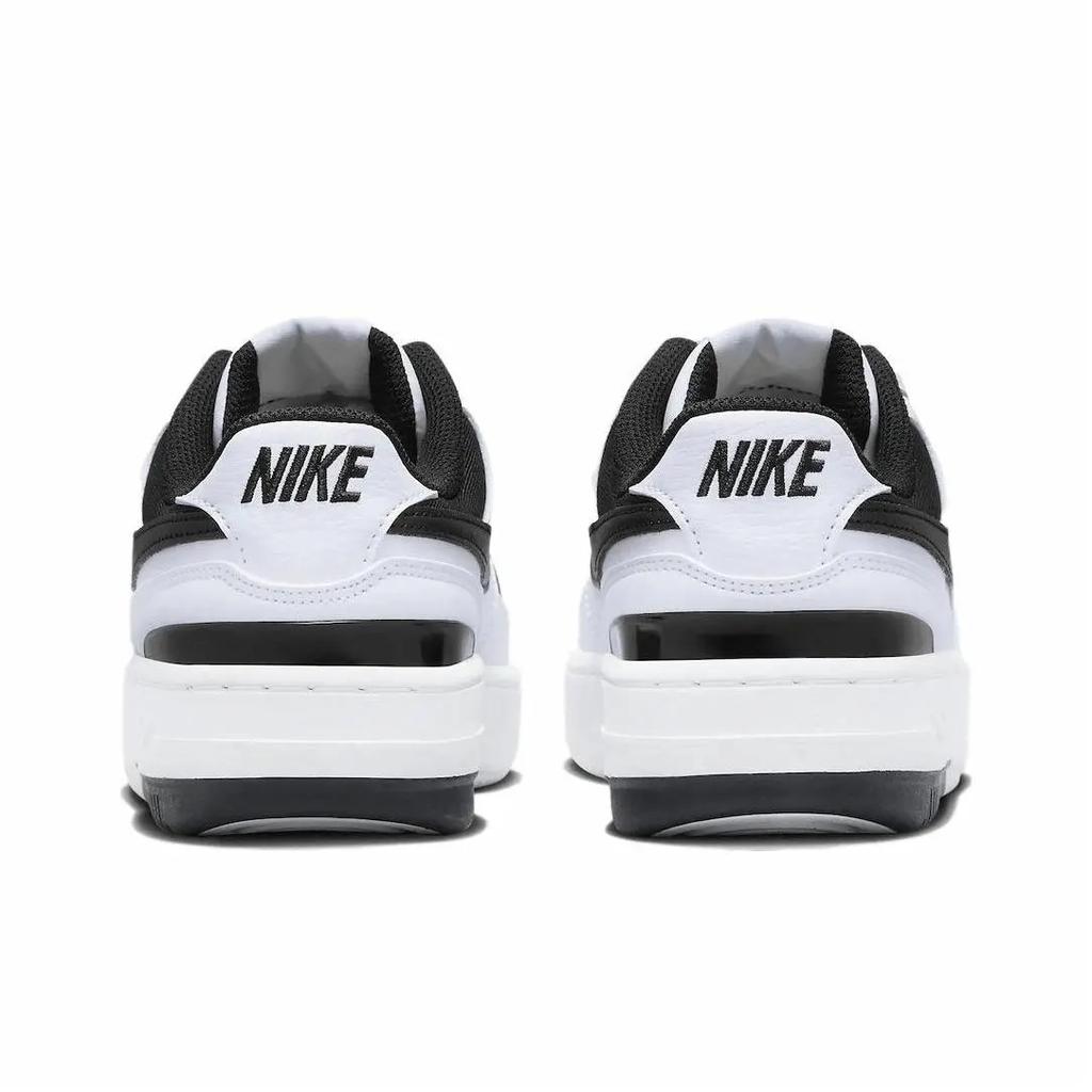 Nike Gamma Force Leather Fashion Versatile Sports Comfortable Non-Slip Low-Top Kids Casual Shoes Unisex Casual Shoes Black White DK9176-100