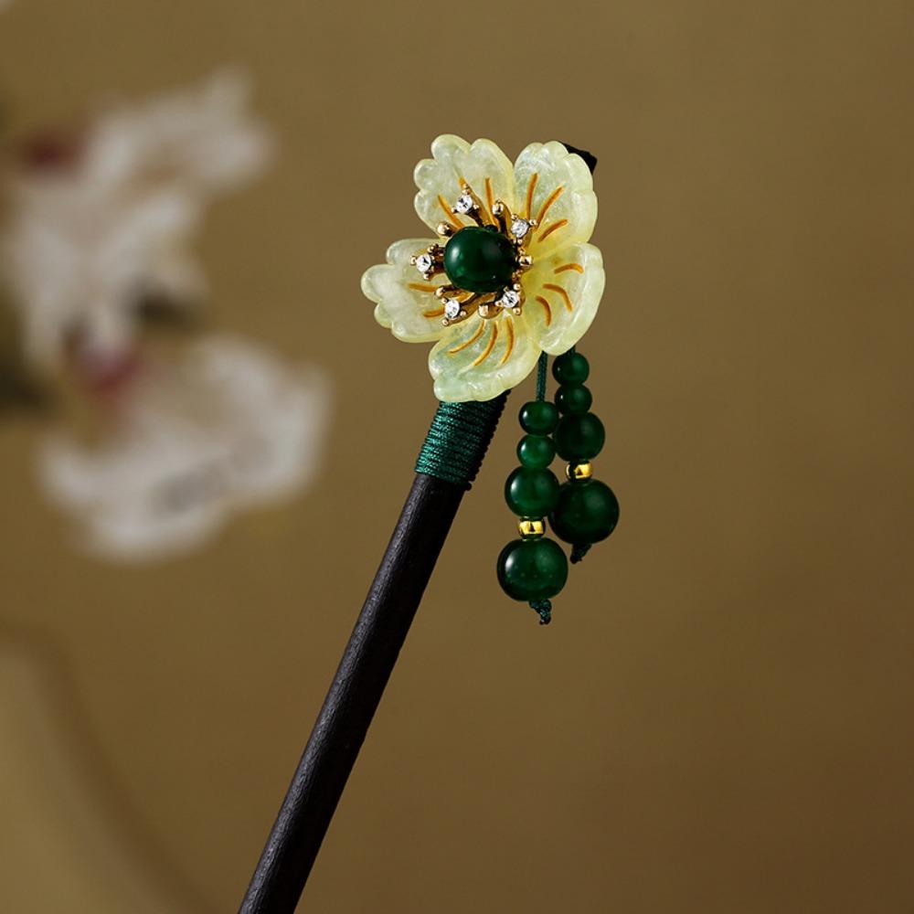 Handmade Wooden Hairpin Chinese Style Party Hair Bun Decorative Hair Chopsticks for Hanfu