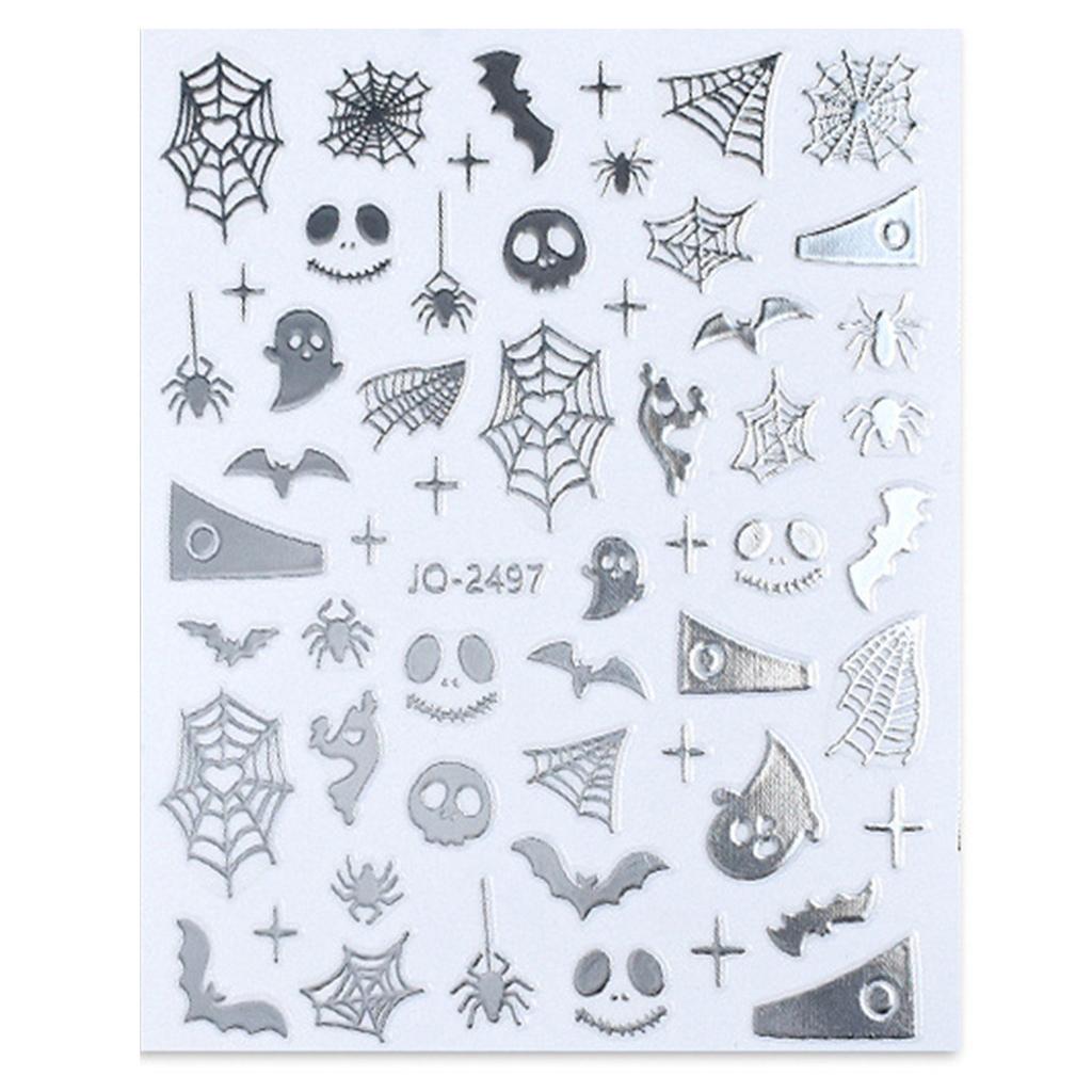 Dark and Stylish Nail Decals Durable and Easy To Apply Perfect for DIY Nail Art and Crafts