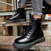 Уличная мужская обувь модная обувь ботинки Мартина высокая шнуровка рабочая обувь повседневная обувь универсальная мода британская спортивная обувь