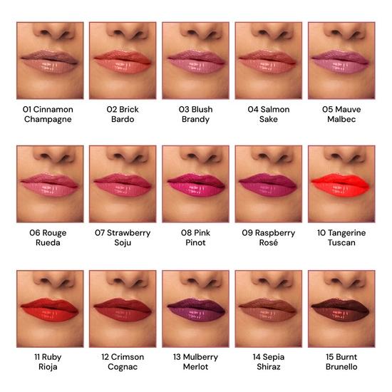 SUGAR Cosmetics Partner In Shine Transferproof Glossy Lipstick | Lasts Upto 24hrs | Transferproof & Smudgeproof - 3ml - 12 Crimson Cognac