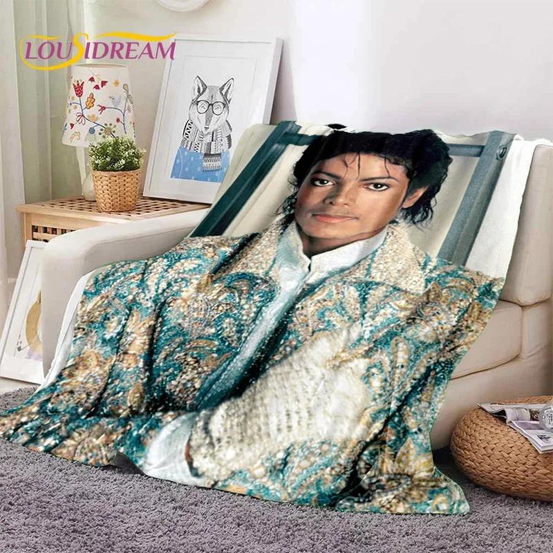 MJ King of Pop Майкл Джексон Мягкое фланелевое одеяло для кровати, спальни, дивана, пикника, плед для укрытия на открытом воздухе, подарок для отдыха