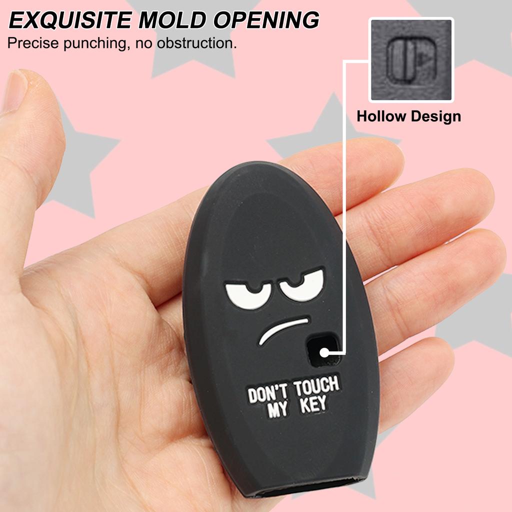 Силиконовый чехол-накладка на ключ с 3 кнопками для Nissan Qashqai Micra Juke F15