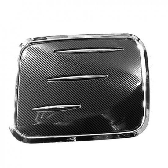 ABS Fuel Tank Cap Cover Trim Lid For Honda CRV CR-V 2017-2021 Carbon Fiber Style
