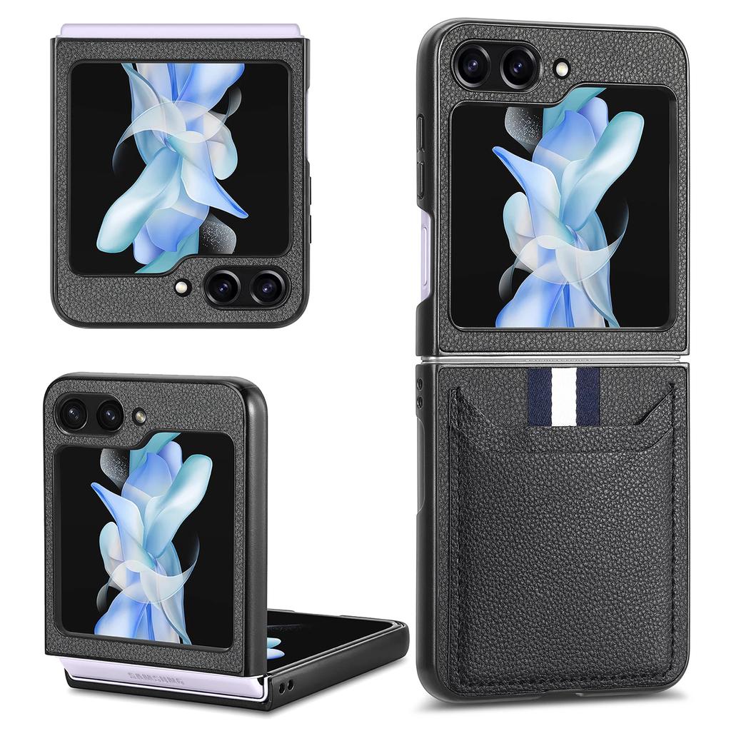 Модный роскошный чехол с дизайном слота для карт для Samsung Galaxy Z Flip7 5G Flip 7 6 Flip6 Flip4 Flip 5 4 3 Flip3