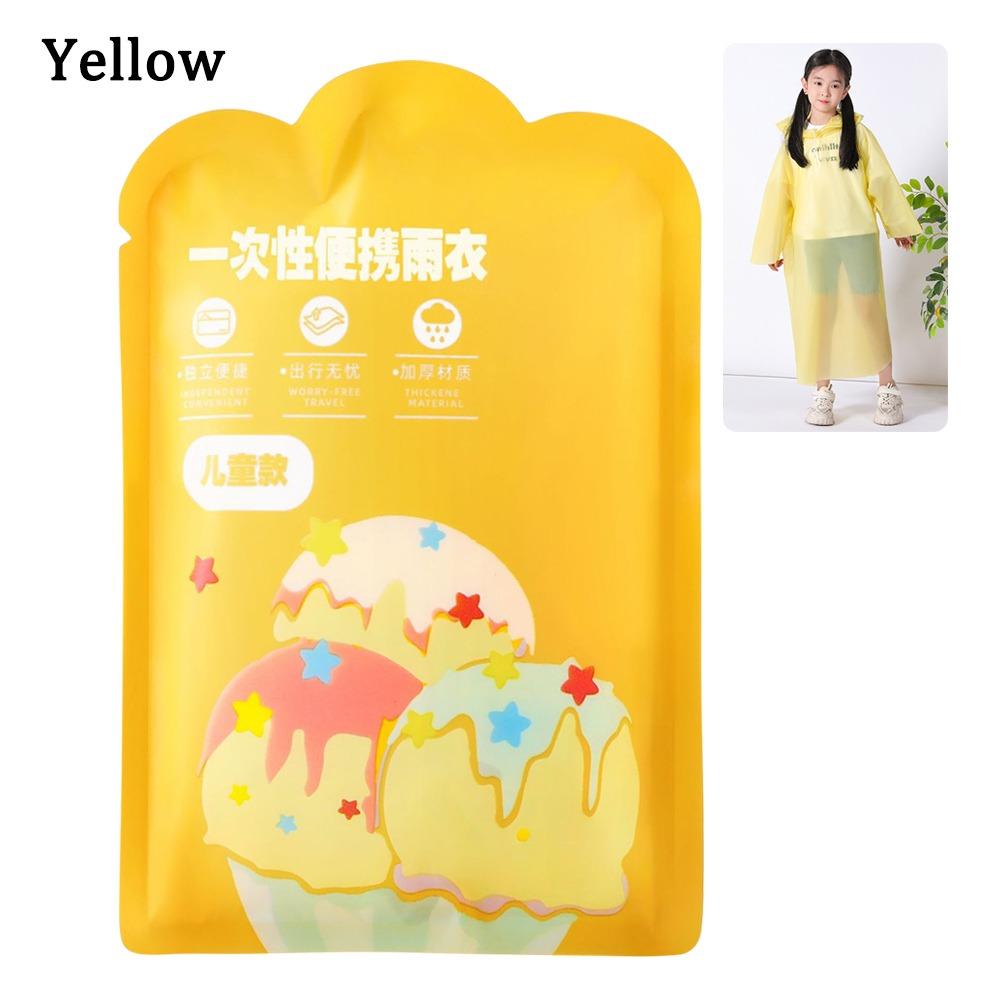 Упаковка-карточка Детский дождевик Вакуумная компрессия Цельный дождевик Многоразовый пончо Дети