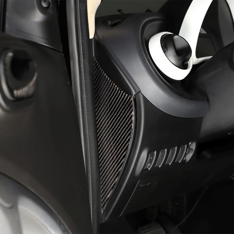 Модификация интерьера автомобиля из углеродного волокна, наклейка для Benz Smart 453 Fortwo 2015-аксессуары для стайлинга автомобилей