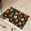 Christmas Bathroom Absorbent Floor Mats Anti Slip Carpets Christmas Decorative Rug Door Mats