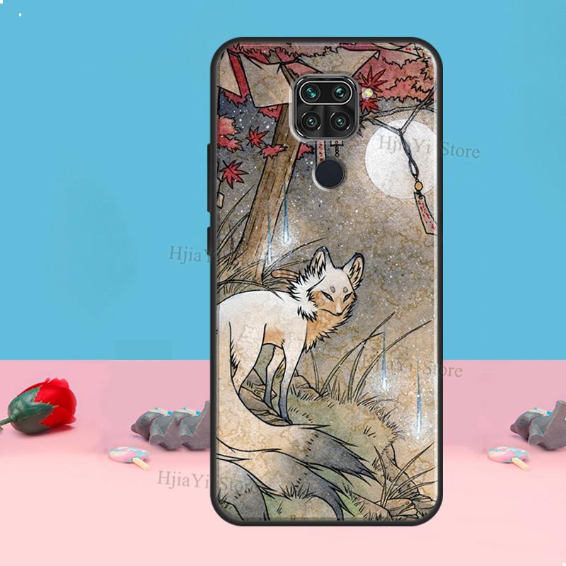Kitsune Fox Art для Xiaomi Redmi Note 11 10 9 8 Pro 11S 10S чехол для телефона Redmi 10 9 9A 9C 9T чехол