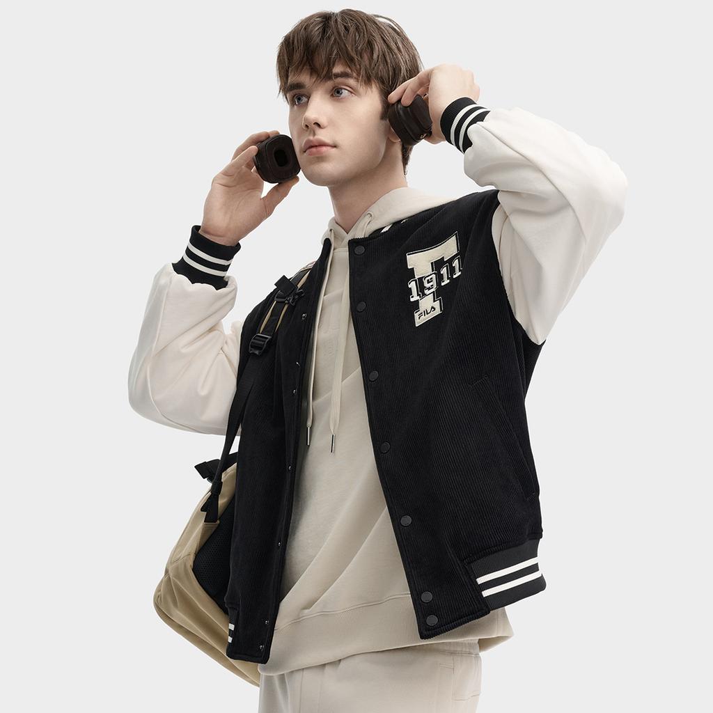 Fila Бейсбольная куртка мужская угольно-черная F11U439503FBK