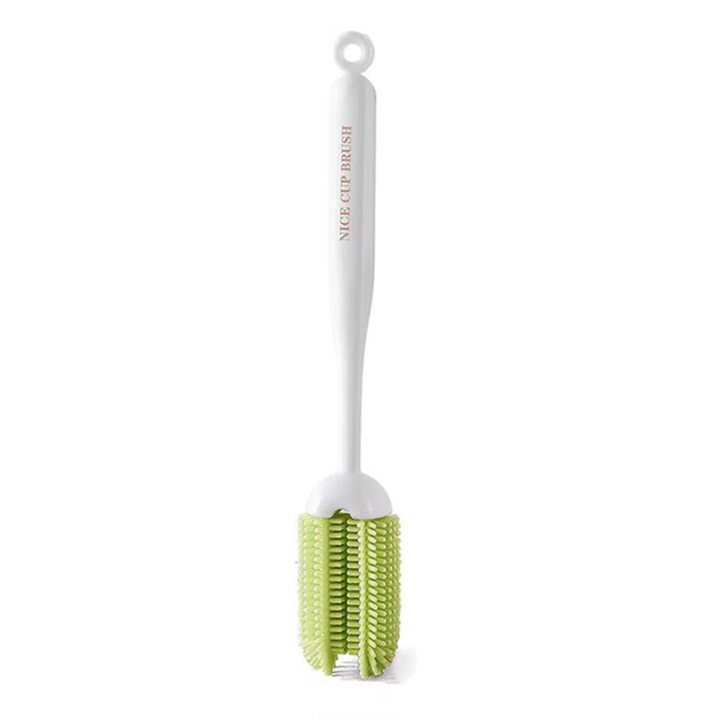 Xiaomi 2 in 1 Bottle Cleaning Brush Silicone Cup Washer with Straw Brush for Water Bottles Glasses Tumblers Mugs Kitchen Cleaning Tool