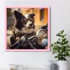 DIY Diamond Painting Cool Dog Cross Stitch Kit Mosaic Art Diamond Painting Full Circle/Square Diamond Home Decoration