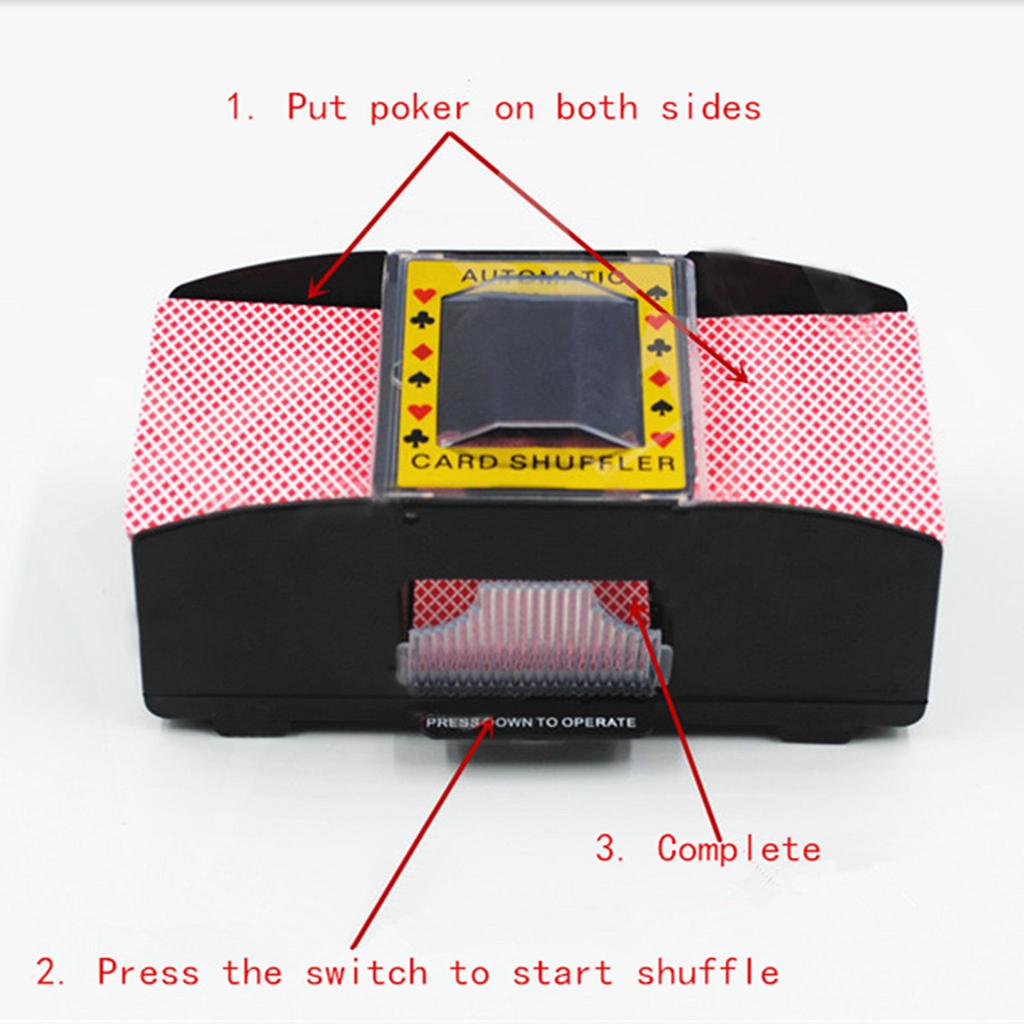 Автоматический тасовщик карт на батарейках, подставка для покера, тасовщик игральных карт в казино