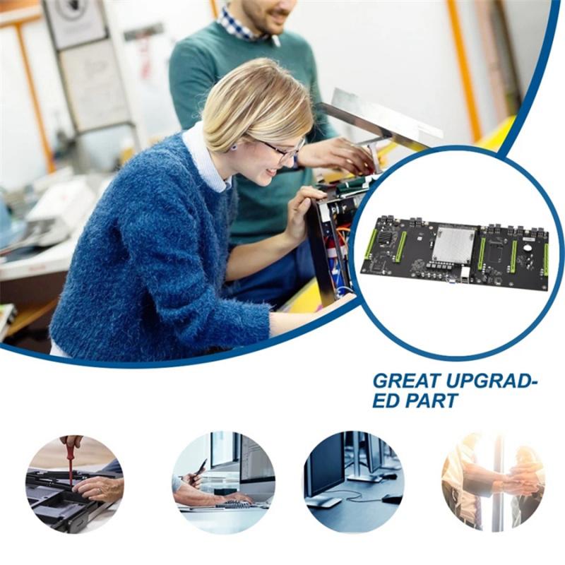 Материнская плата для майнинга ETH79-X5B, поддерживает все видеокарты, большой интервал 80 мм, память ddr3, SATA с интерфейсом VGA