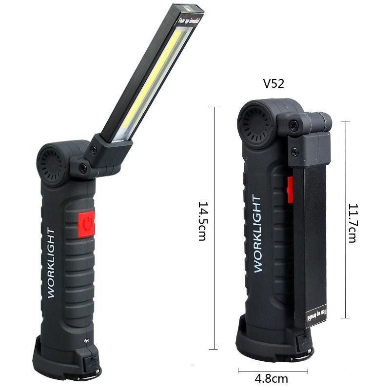 Профессиональный автомобильный ремонтный свет-Сверхяркий COB LED+Красный аварийный свет-Магнитный USB рабочий свет для механиков и использования на открытом воздухе