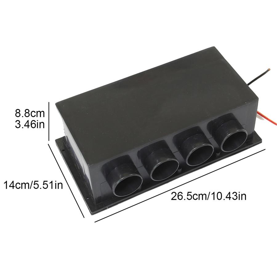 1500 Вт 24 В 4-отверстия Автомобильный обогреватель Вентилятор охлаждения Портативный автомобильный размораживатель