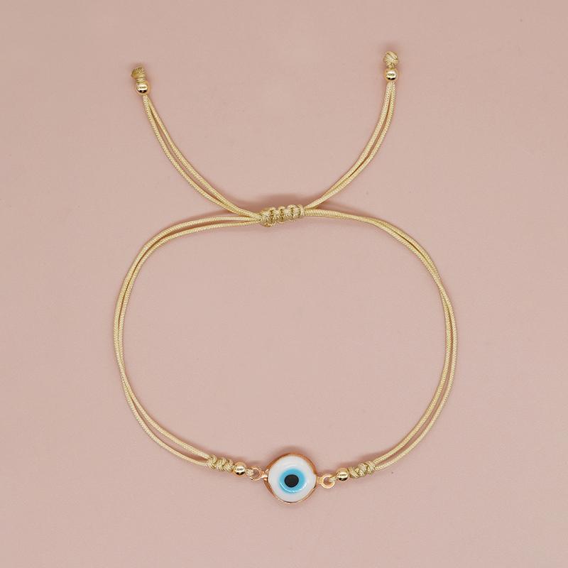 Винтажный богемный стиль стеклянная эмаль сглаза плетеная веревка дружба регулируемый браслет для женщин мужчин детей ювелирные изделия подарок на вечеринку