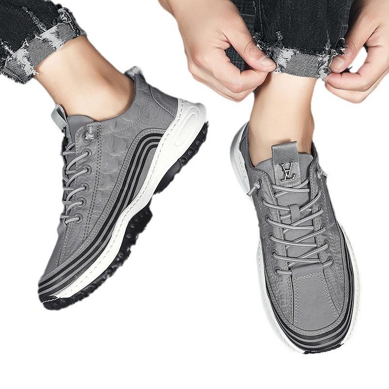 Летняя парусиновая мужская обувь повседневная дышащая трендовая универсальная мужская спортивная мода обувь для улицы из ледяного шелка