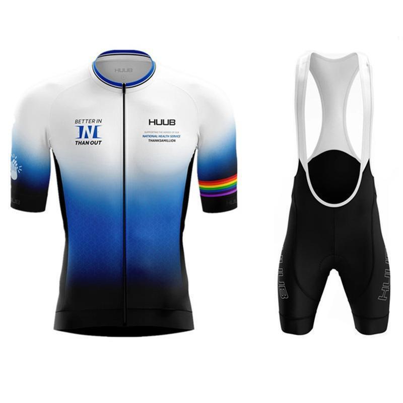 HUUB Mens Short Sleeve Cycling Jersey Set Quick Dry Mountain Bike Riding Apparel Road Trail