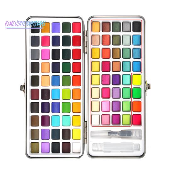 1 комплект, набор однотонных акварельных красок, однотонная концентрация, 50/72/90 цветов, DIY портативный художник, рисующий жизнь, набор твердых пигментов, школьные принадлежности