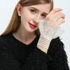 Women Lace Floral Horn Cuffs Ruffled Detachable Fake Sleeves Wedding Shirt Sweater Fake Sleeves Wrist Warmer
