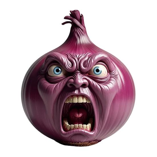 Screaming Vegetables Figurine Resin Emotional Veggies Ornament Evil Screaming Carrot