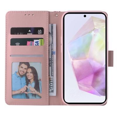 Для Samsung Galaxy A26 5G Чехол Лакированный Мраморный Узор Кожаный Чехол для Телефона