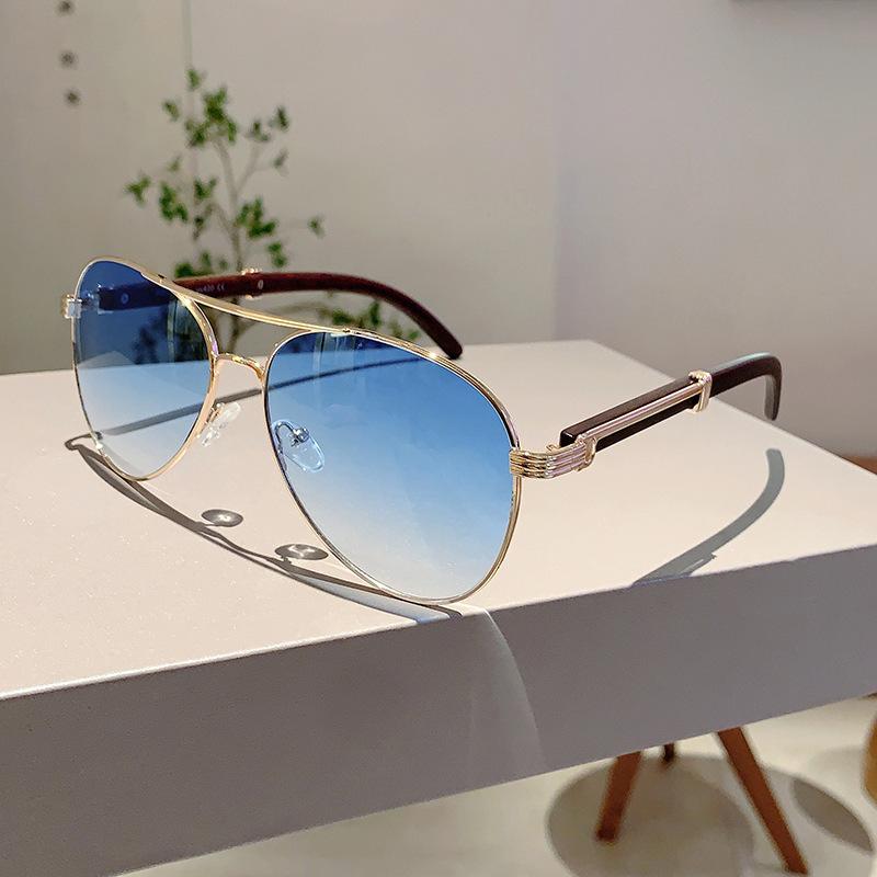 Классические очки-авиаторы Женские Для Мужчин Мужские Винтажные Солнцезащитные очки Дизайнерские Роскошные Панк Популярные Металлические Очки для Вождения