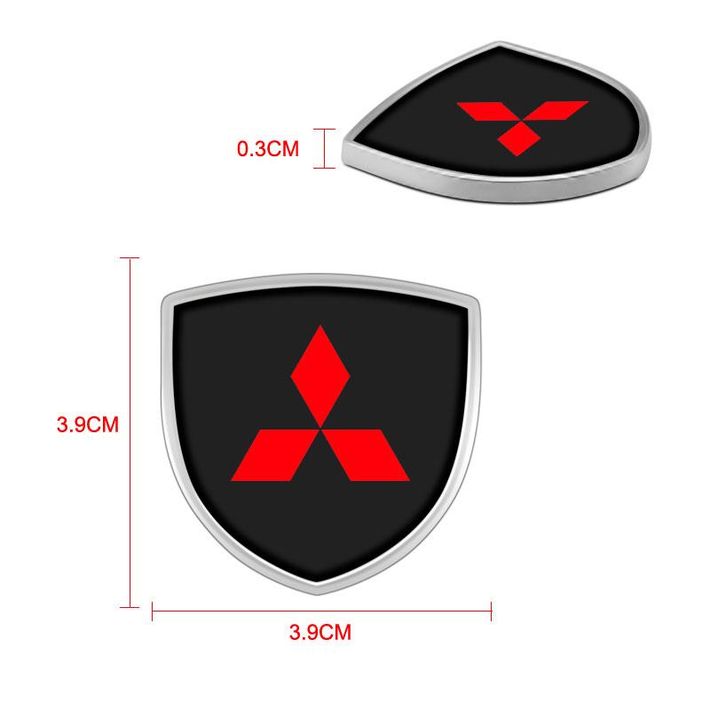 1pcs 3D Metal Car Body Window Decoration Stickers Badges Auto Styling for Mitsubishi ASX Lancer L200 Pajero Sport Attrage Mirage