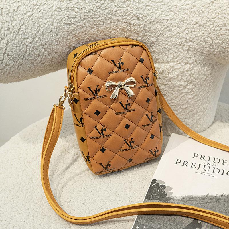 Сумка через плечо с принтом в стиле ретро, новая женская сумка, женская сумка высокого класса для мобильного телефона