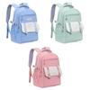Fashionable And Durable Nylon Girls Backpack For School With Weaving And Stitching Elements