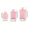 1000ML Hot Water Bottles Bag PVC Silicone Rubber Hot Water  for Female Warm Belly Hands and Feet Keep Hand Warmer Hot Water Bag