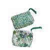 Мини-сумки-органайзеры из хлопка с цветочным принтом для женщин, маленькая тканевая косметичка для макияжа, маленькая сумочка для монет, детский косметичка