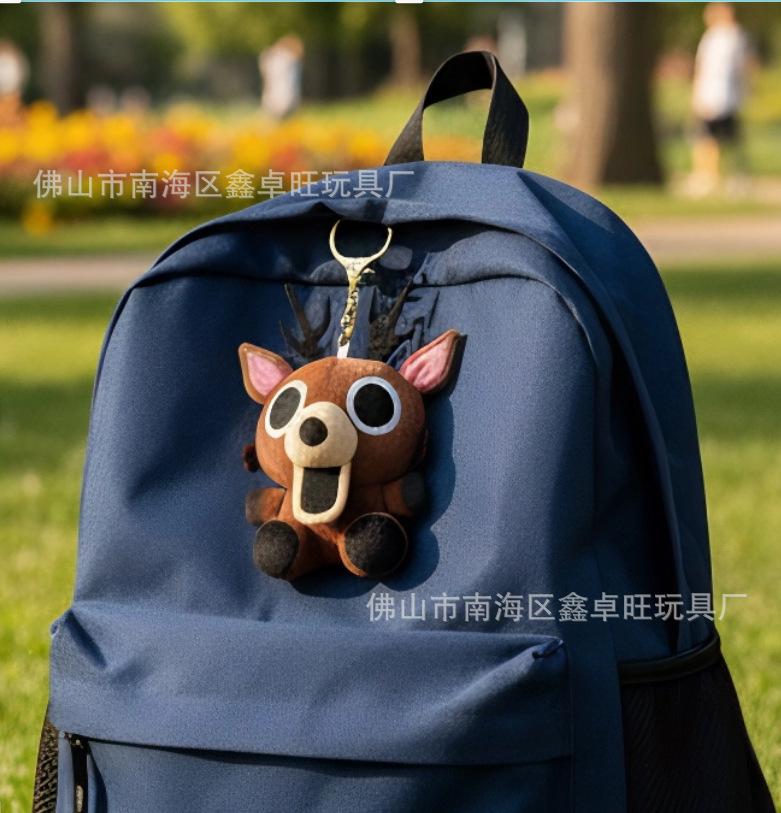New product 99Nights horror Game peripheral doll Elk plush toy keychain pendant