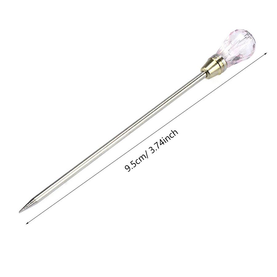 Палочка для смешивания Crystal Nail Art, шпатель из нержавеющей стали, палочка для перемешивания, ложка для смешивания цветов акрилового гель-лака