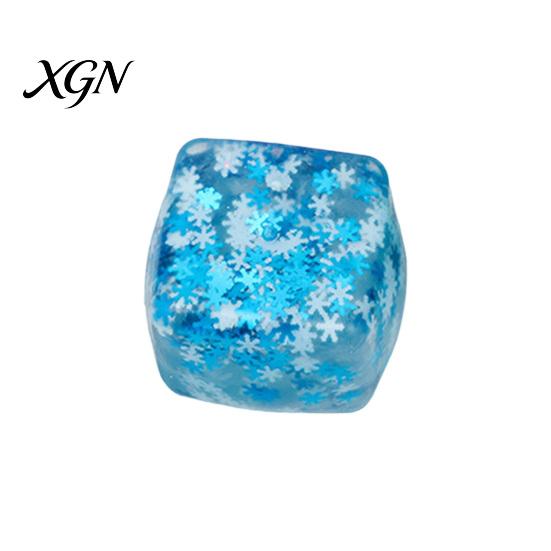 Colorful Stress Ball 1/3/5Pcs Flow Texture Cube Anxiety Relief Squeeze Sensory Toy Relaxation Slow Rebound Decompression Home Office Tool