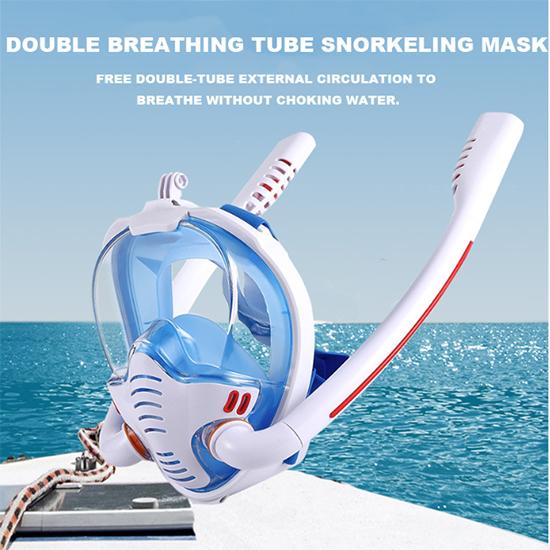 Diving Mask Scuba Mask Underwater Full Face Snorkeling Mask Adult Kids Swimming Snorkel Diving Equipment